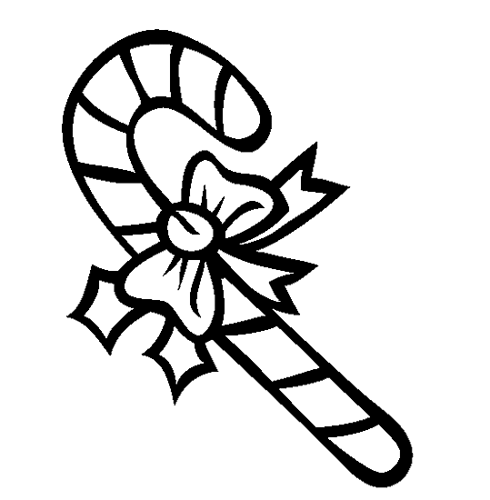 Candy Cane Coloring Page Images