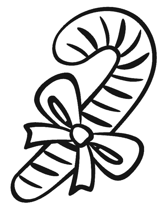 Candy Cane Coloring Page Pictures
