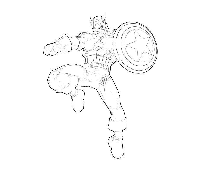 coloring pages for captain america