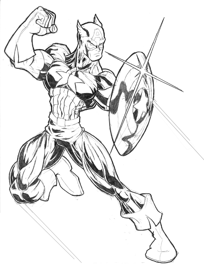 Captain America Coloring Pages Images