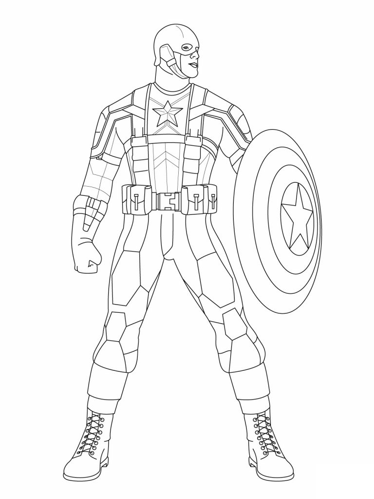 Captain America Coloring Pages Photos