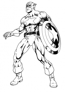 free printable captain america coloring pages for kids