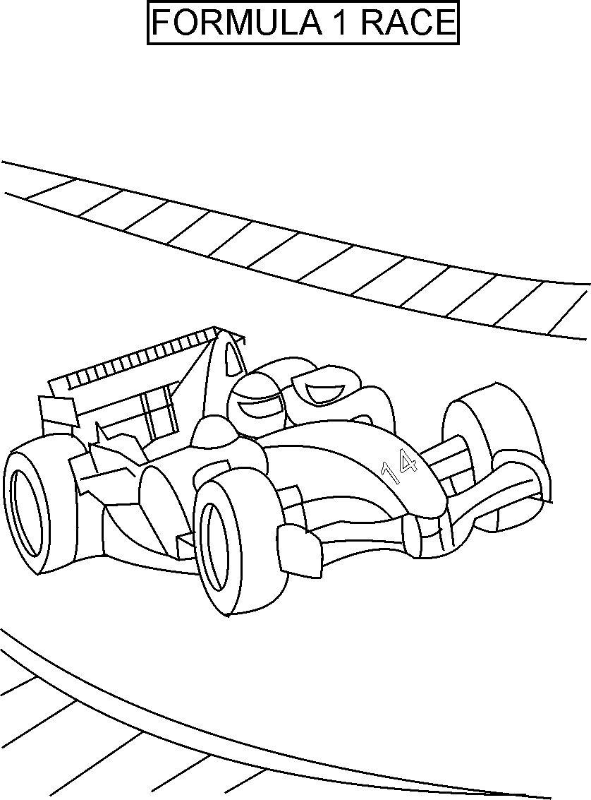 race car coloring pages for toddlers