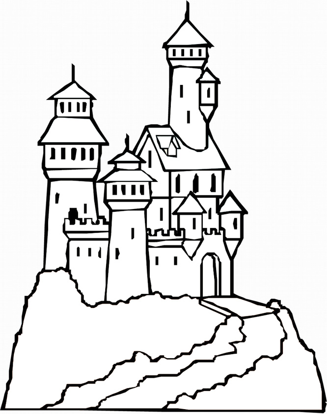 Download Free Printable Castle Coloring Pages For Kids