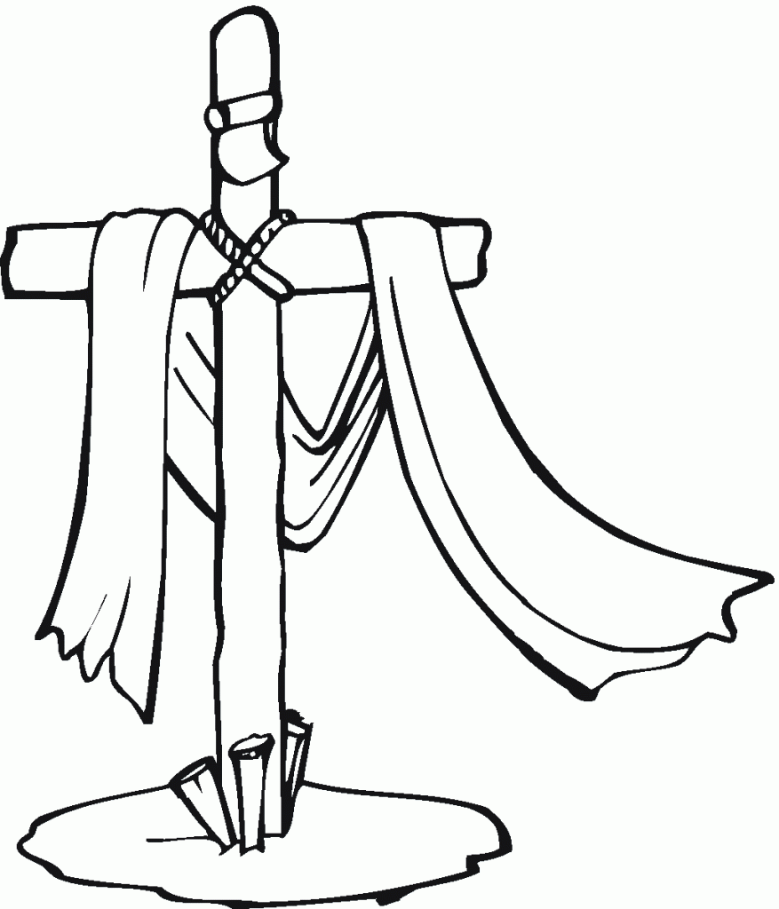 Christian Cross Coloring Pages