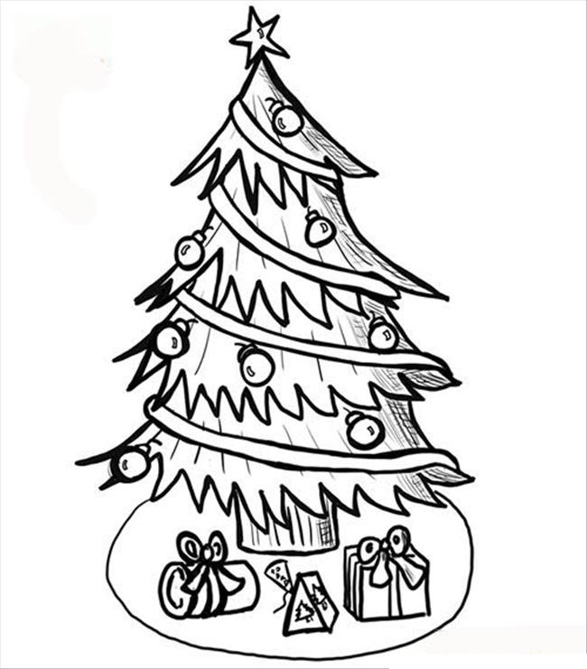 Free Printable Christmas Tree Coloring Pages For Kids