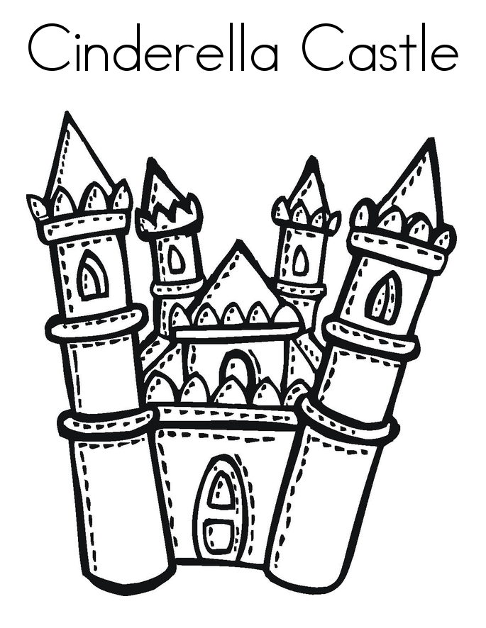 Cinderella Castle Coloring Page