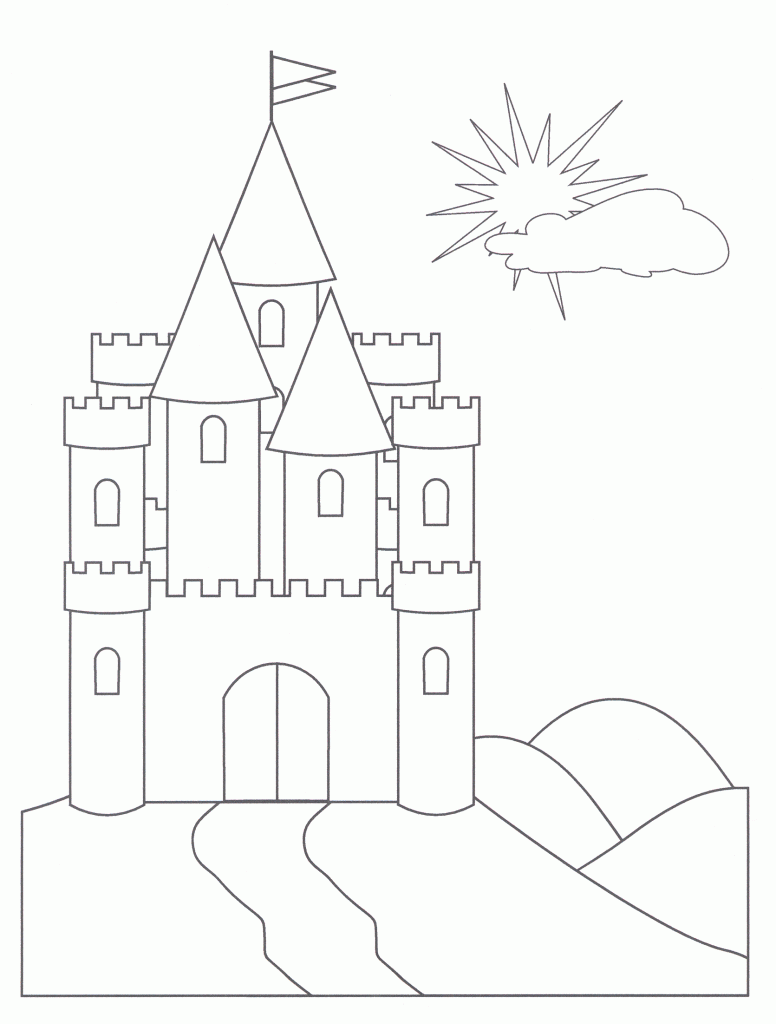 Cinderella Castle coloring Page
