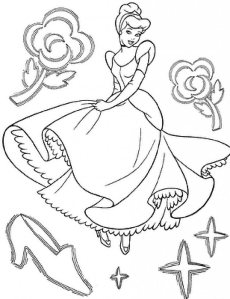 Cinderella Coloring Pages Printable