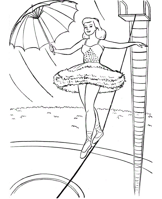 Circus Coloring Pages Free