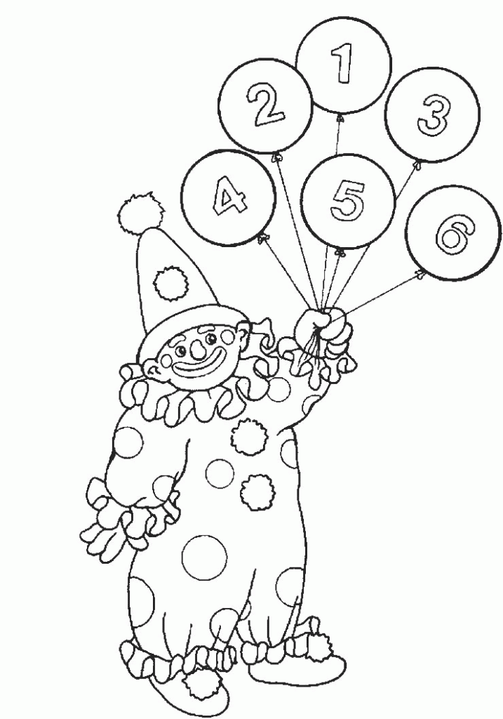 Circus Joaker Coloring Pages