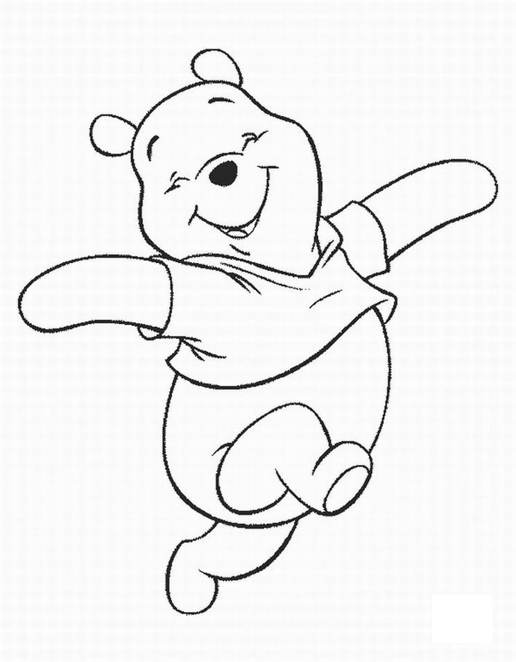 Classic Winnie The Pooh Coloring Pages