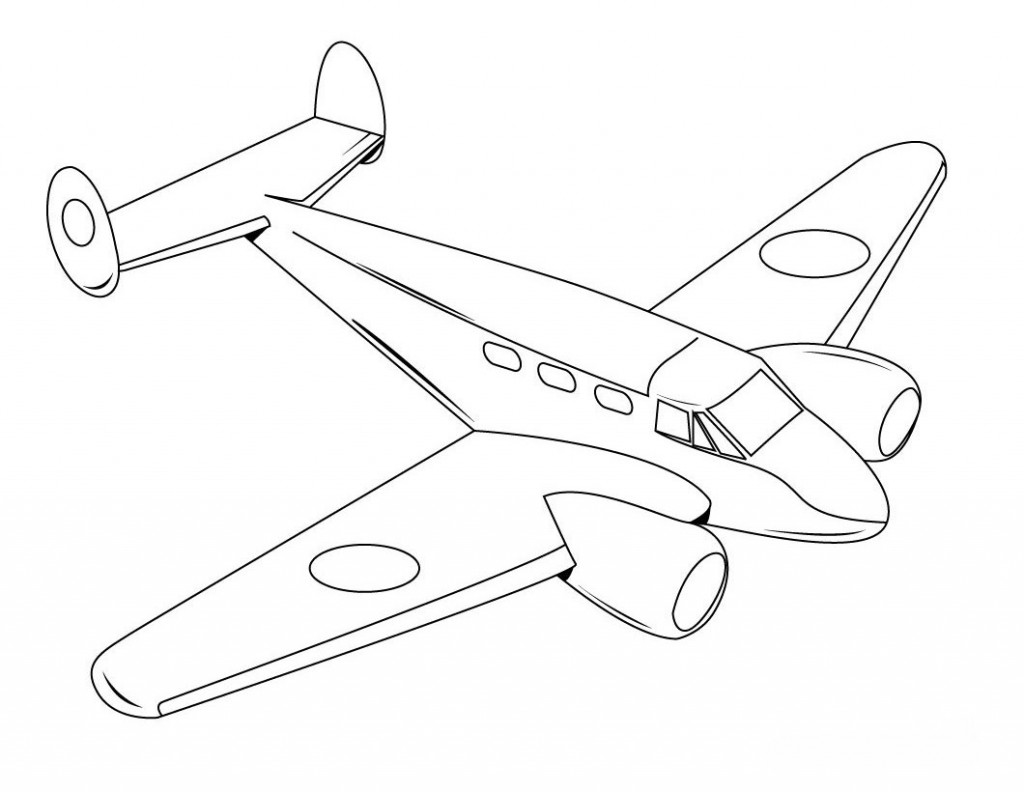 Coloring Airplane Pages