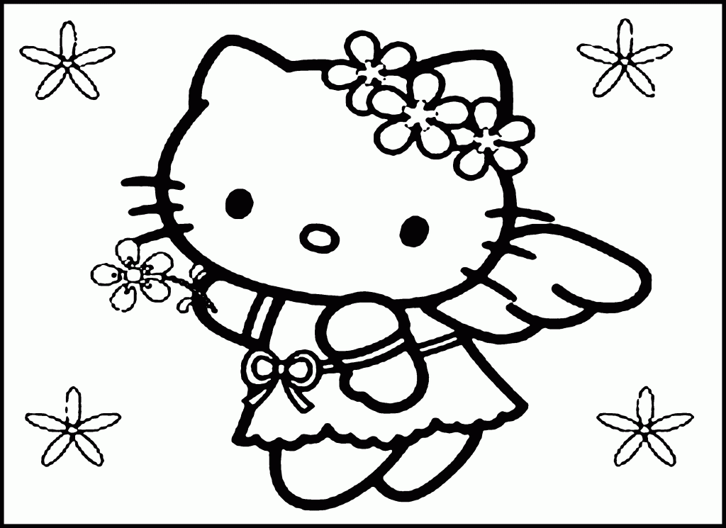 Coloring Hello Kitty Pages