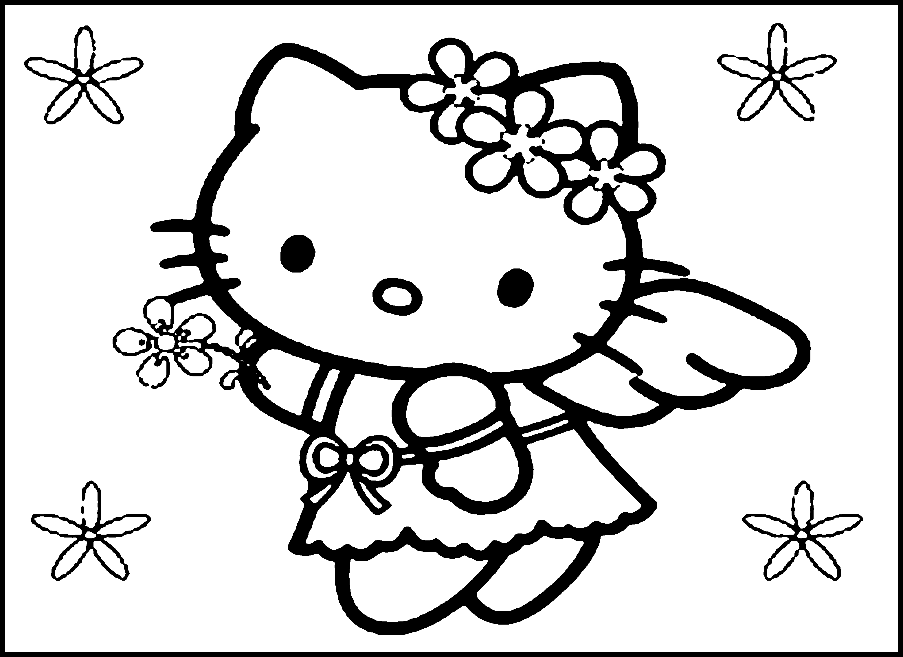 Hello kitty colouring pages, Hello kitty coloring, Kitty coloring