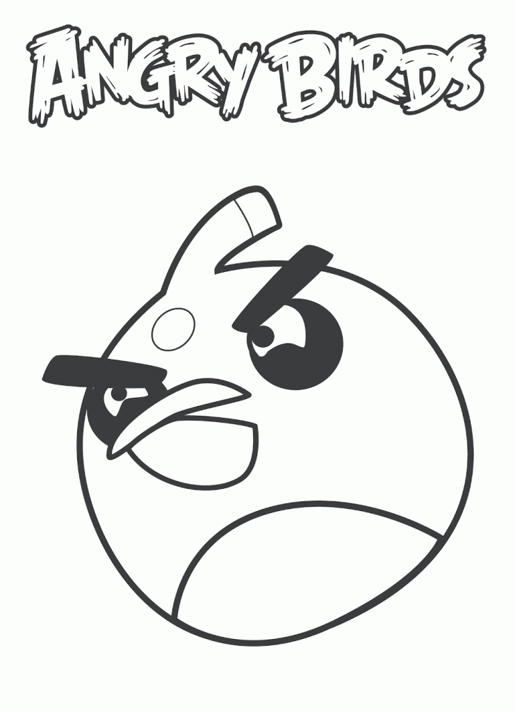 Coloring Page Angry Bird