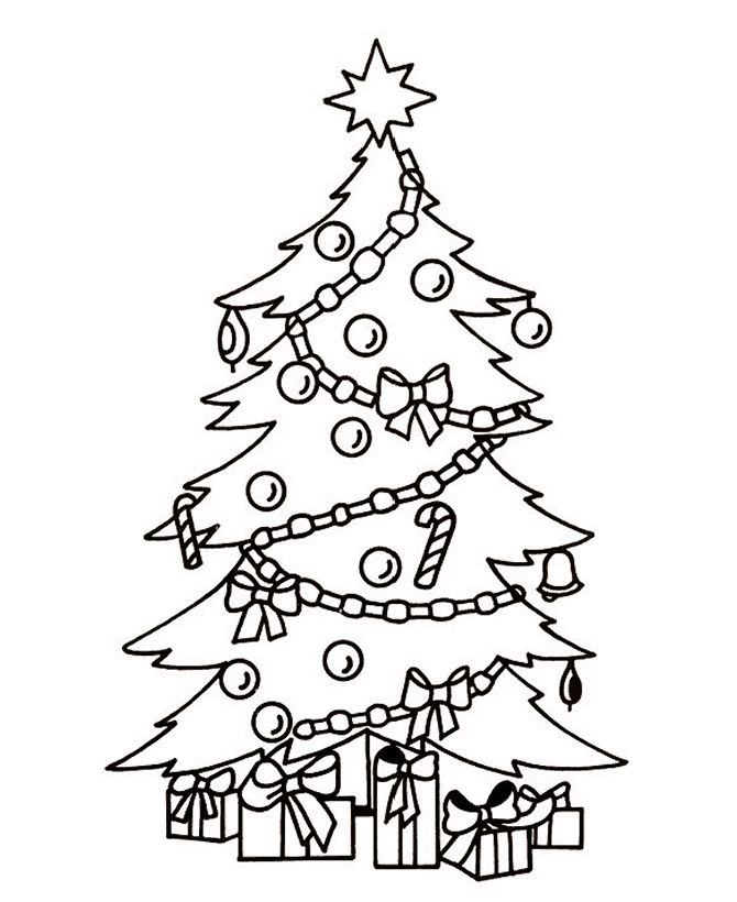 Coloring Page Christmas Tree