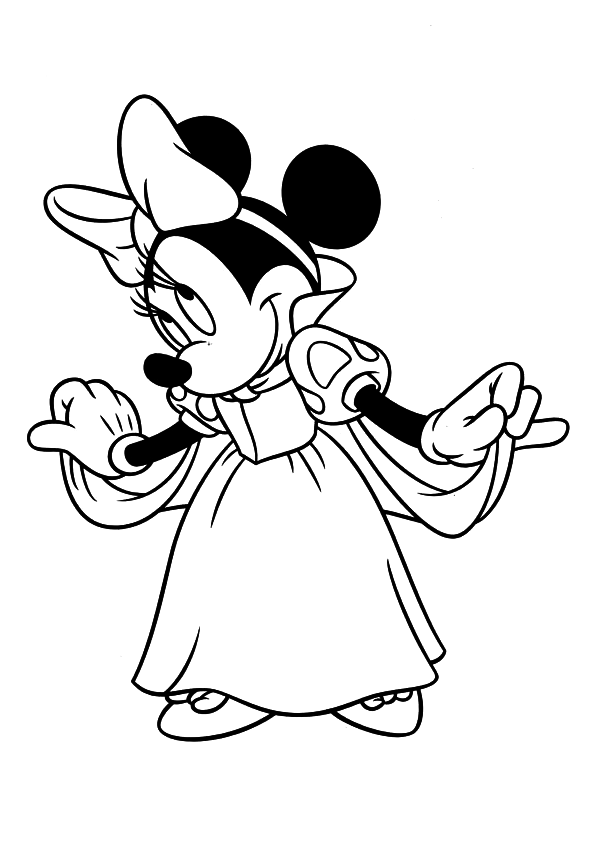 Coloring Page Minnie Mouse