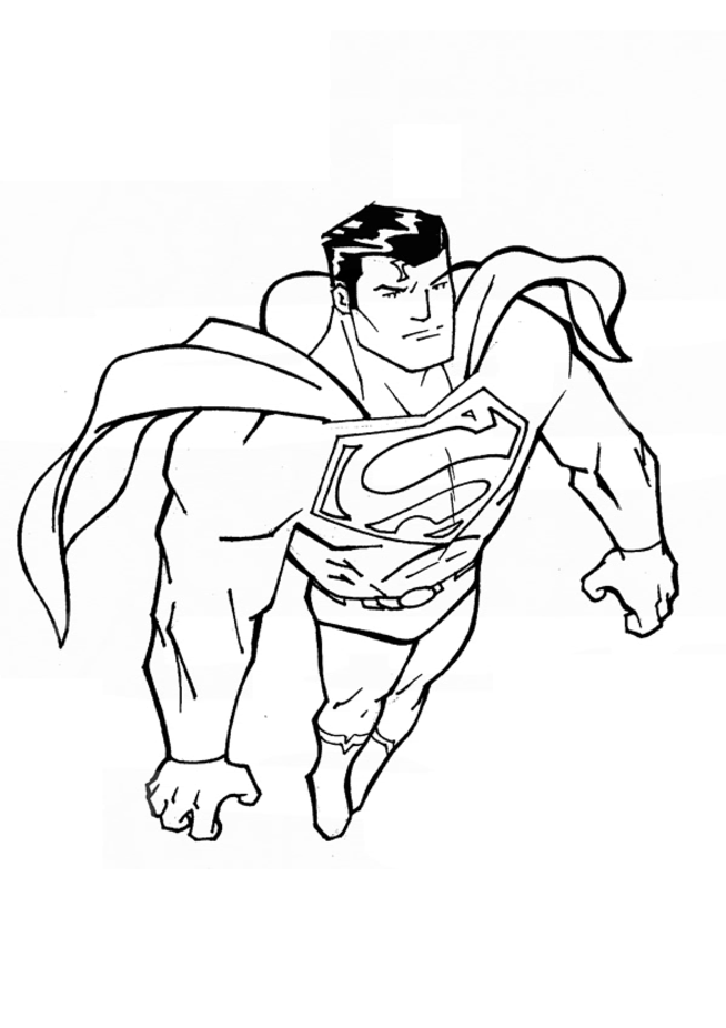 superman logo coloring page