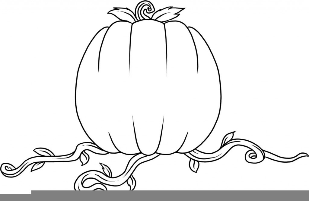 Coloring Page of Pumpkin