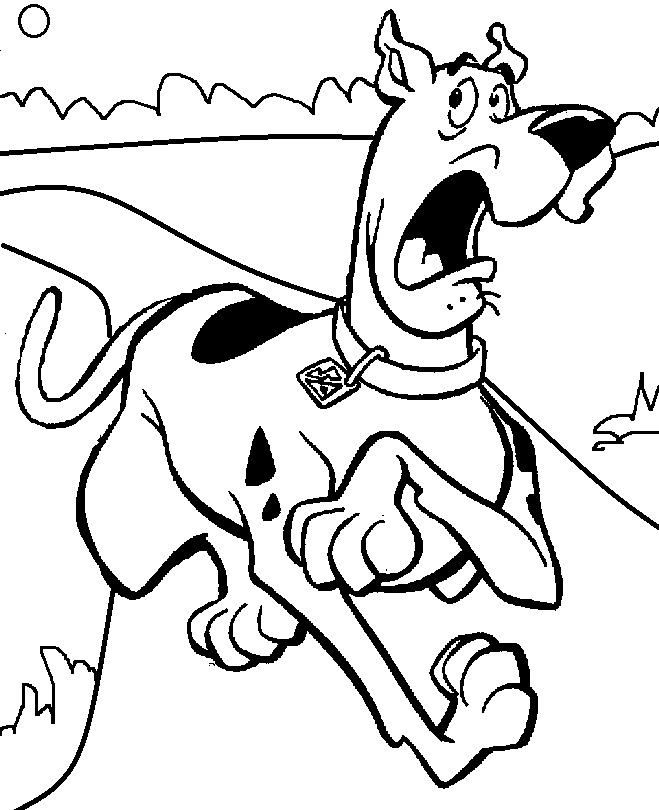 Coloring Page of Scooby Doo