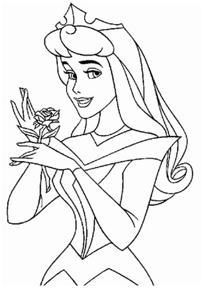 disney princess characters coloring pages