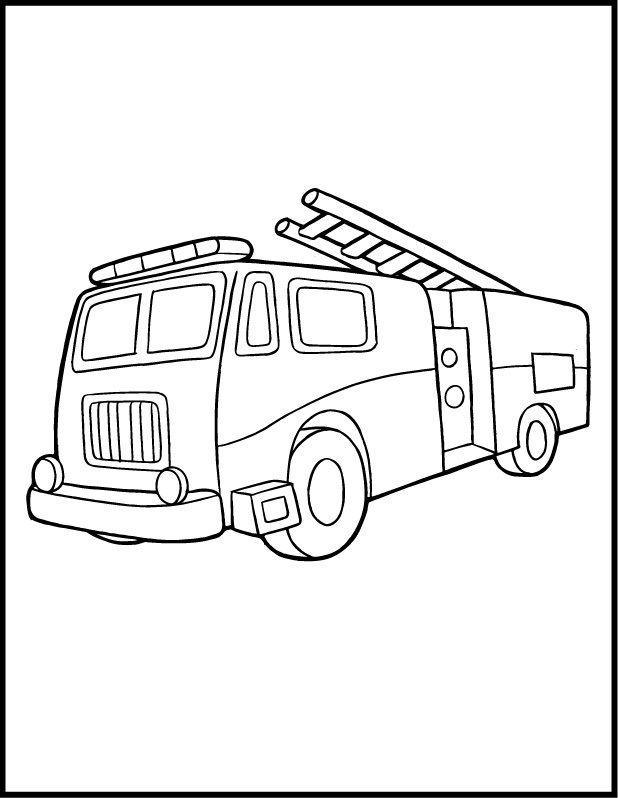 fire truck coloring pages