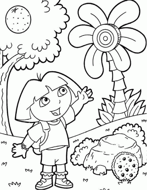 Coloring Pages For Dora The Explorer