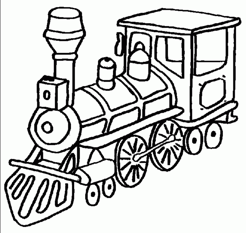 Coloring Pages For Kids Trains