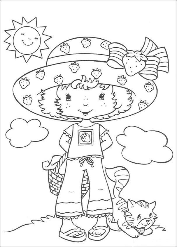 strawberry shortcake coloring pages