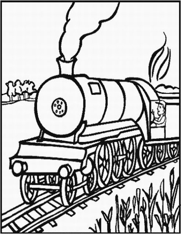 Coloring Pages For Trains