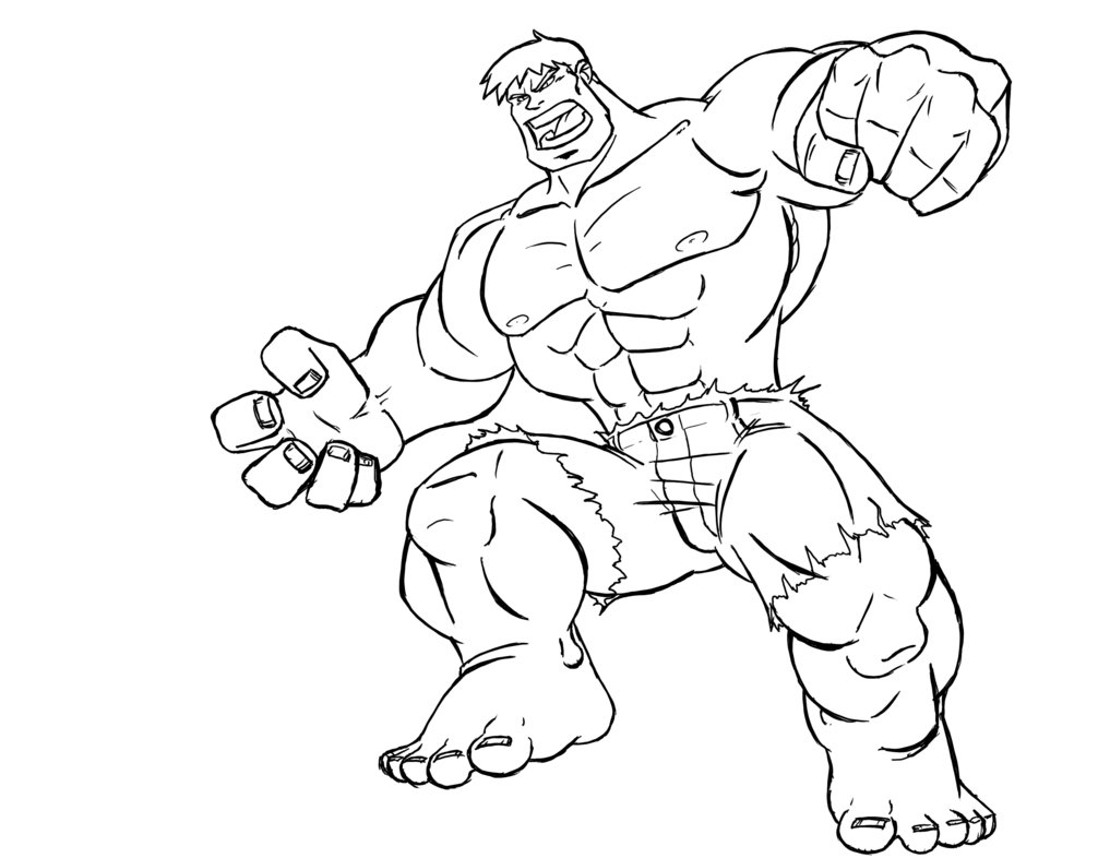 Download Free Printable Hulk Coloring Pages For Kids