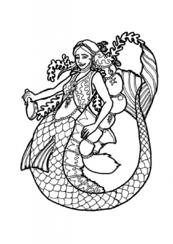 Free Printable Mermaid Coloring Pages For Kids