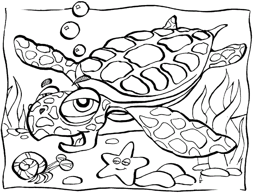 Sea Animals Coloring Pages 8