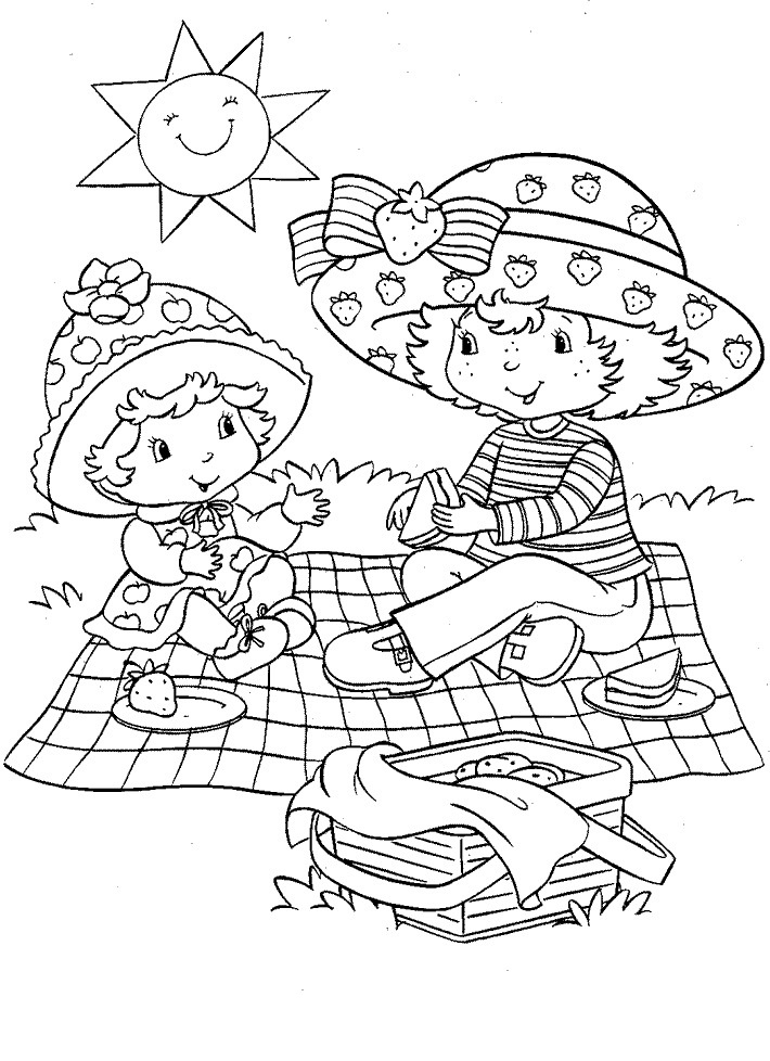 strawberry shortcake coloring pages