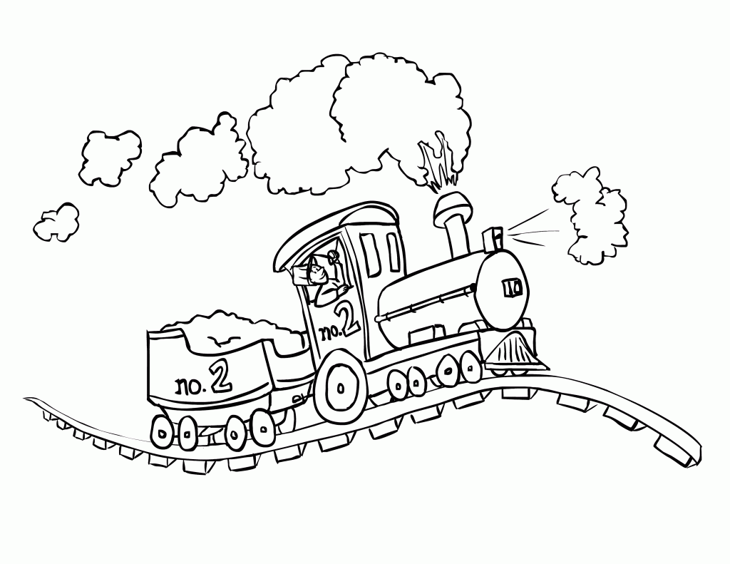 Coloring Pages Trains