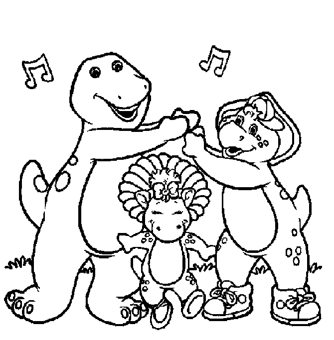 Coloring Pages of Barney