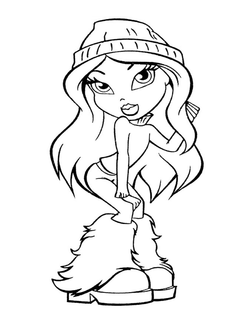 Fashionable & Fun Bratz Coloring Pages for Kids to Color