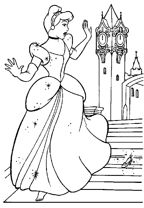 Coloring Pages of Cinderella