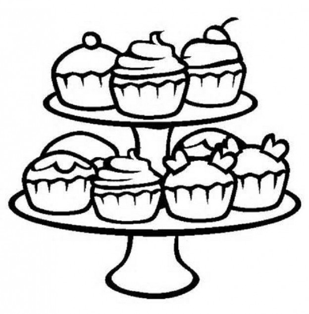 Free Printable Cupcake Coloring Pages For Kids