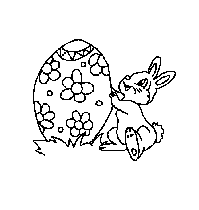 Coloring Pages of Easter Eggs