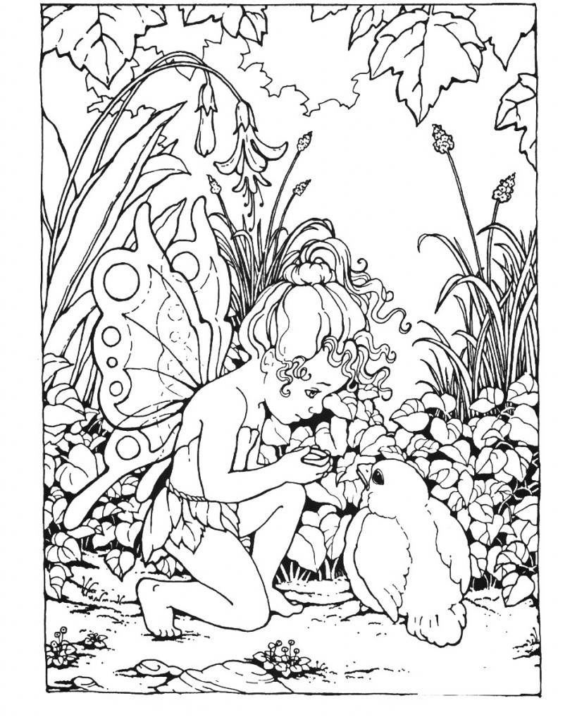 Coloring Pages of Fairies