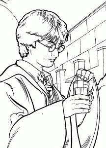 free printable harry potter coloring pages for kids