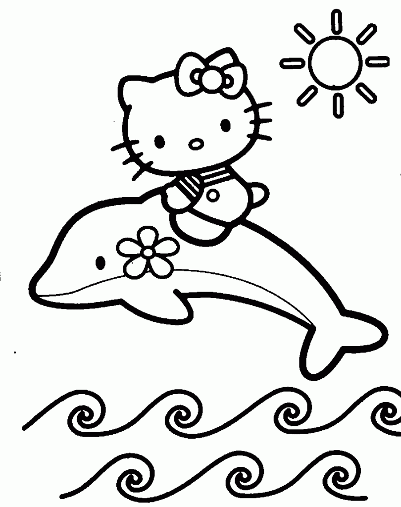 Coloring Pages of Hello Kitty