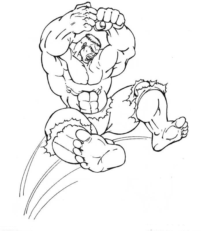Coloring Pages of Hulk