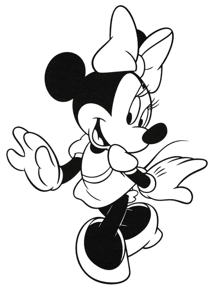 Coloring Pages of Minnie Mouse