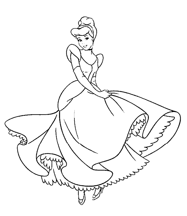 Coloring Pages of Princesses in Disney