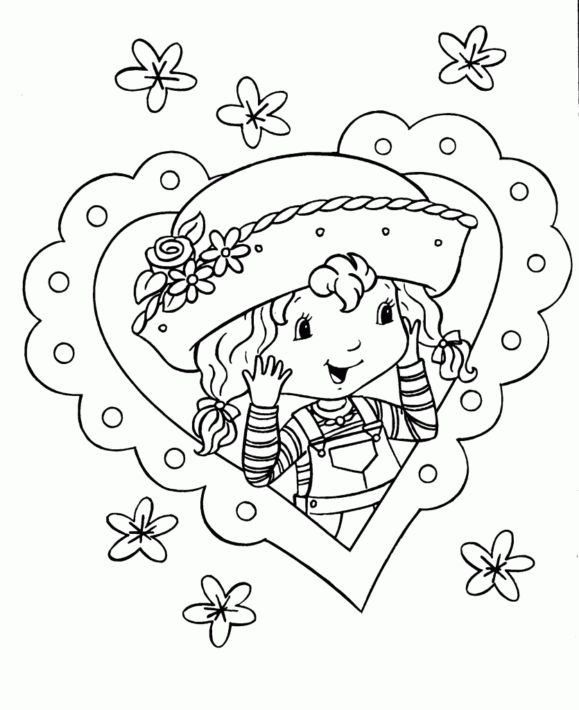 Coloring Pages of Strawberry Shortcake