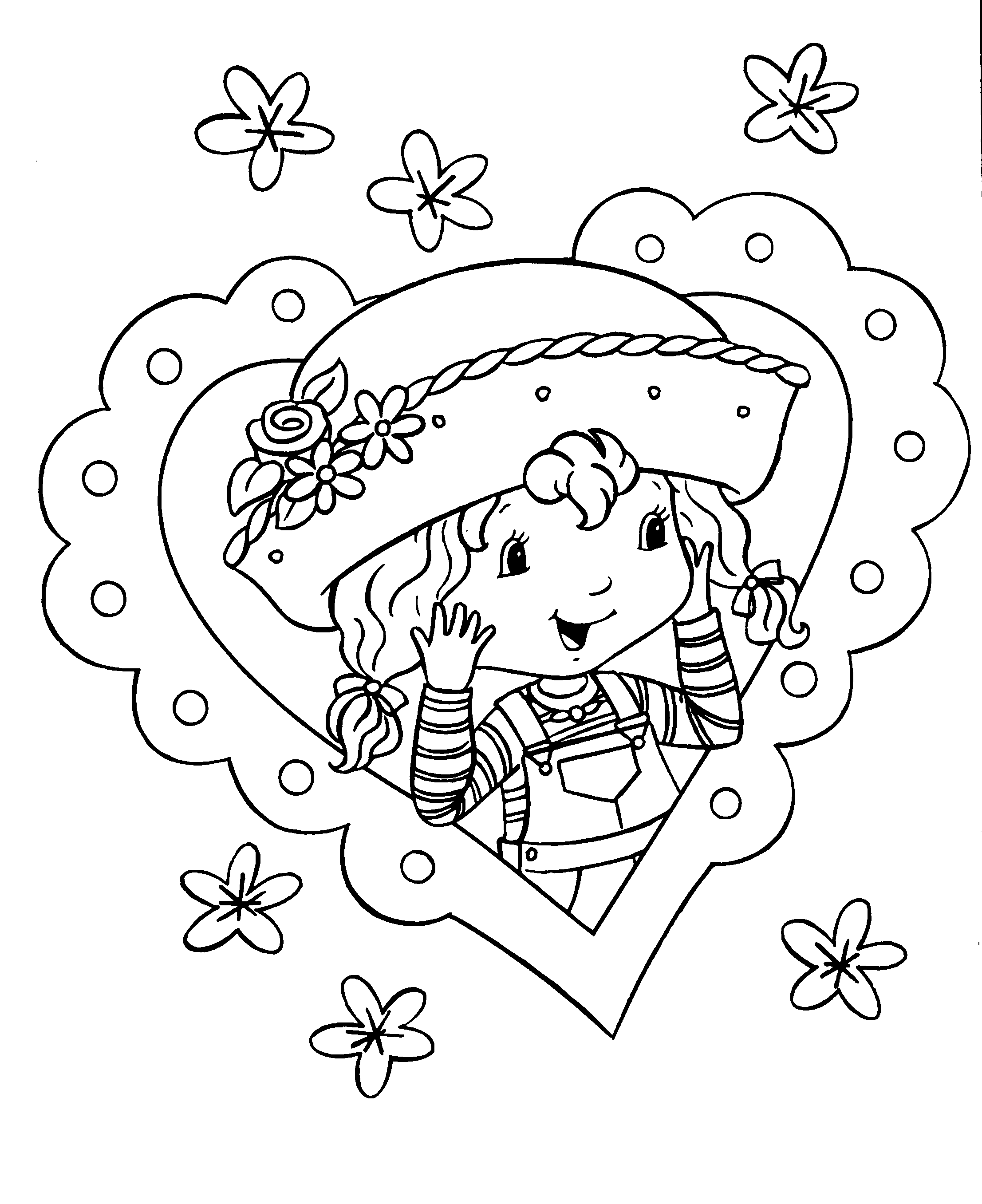 Free Printable Strawberry Shortcake Coloring Pages For Kids