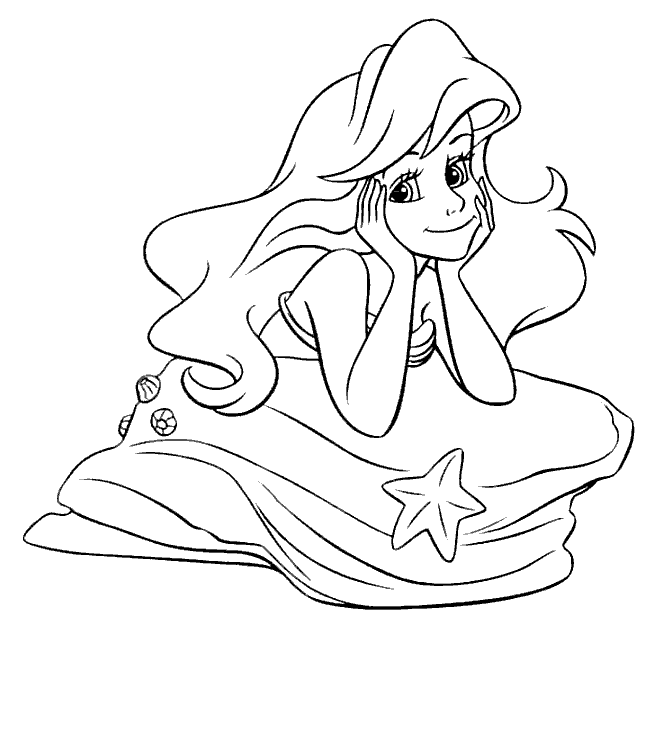 Coloring Pages of The Little Mermaid Printable